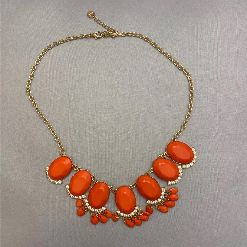 Coral and Gold Necklace